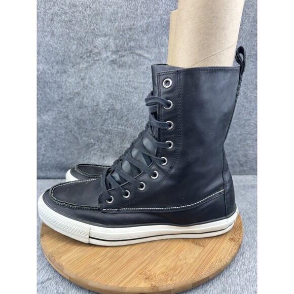 Converse All Star Shoes Mens Size 11 High Top Moc Toe Leather Boots 125649C - Picture 3 of 11